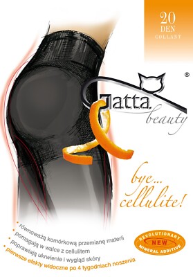 GATTA Bye Cellulite 20 DEN Strumpfhose, Anti-Cellulite Mineralgarn, High Waist, langlebig
