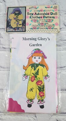 VINTAGE NIP Just For Keeps HBP005 18'' Doll Clothes Pattern Garden Jumpsuit