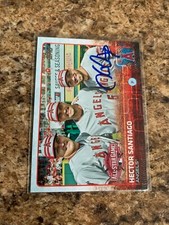 Hector Santiago Signed 2015 Topps Update Auto Los Angeles Angels # US307