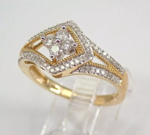 2.20Ct Round Cut Lab-Created Diamond Women's Wedding Ring 14K Yellow Gold Plated - Picture 3 of 6
