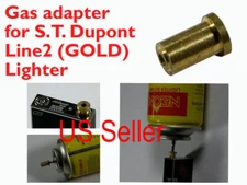 Gas Refill Adapter REAL ST Dupont lighter Line 1/2 Gold NEW SAVE MONEY