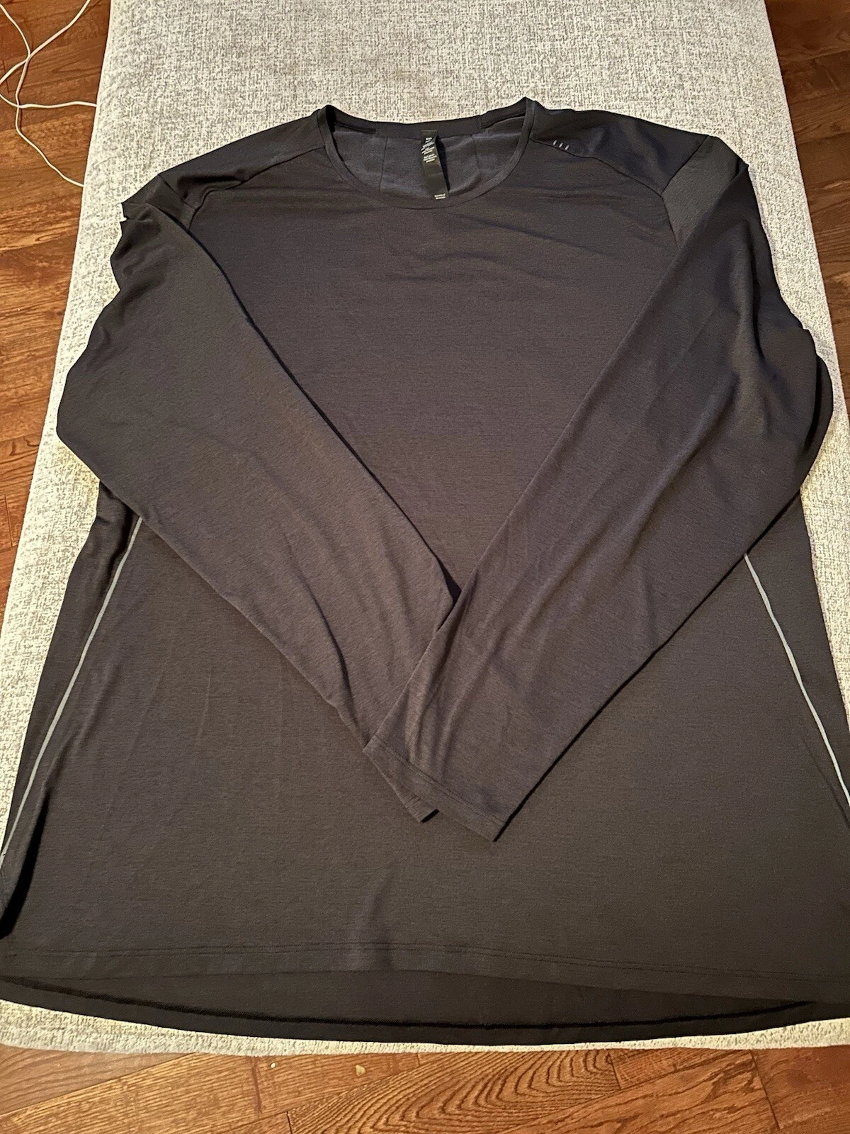 Lululemon Fast Free Long Sleeve Size XXL Heathered Graphite Grey HTGR/GGRE 25055