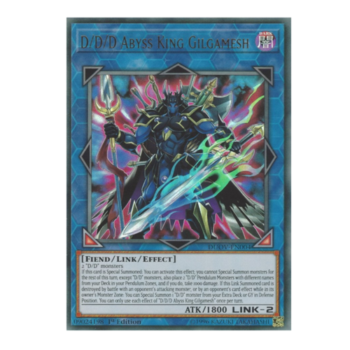 D/D/D ABYSS KING GILGAMESH *** 1ST EDITION ULTRA RARE DUOV-EN004
