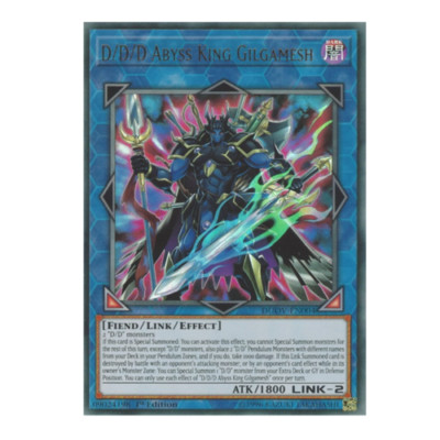 *** D/D/D ABYSS KING GILGAMESH *** 1ST EDITION ULTRA RARE DUOV-EN004 YUGIOH!