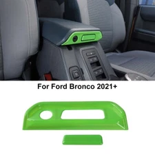 Center Armrest Box Switch Button Cover Trim Decor for Ford Bronco 21+ Baby Green