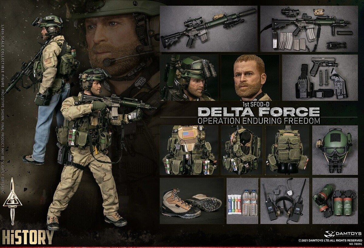 ミリタリー bbi 1/6 ELITE FORCE DELTA FORSE 1st SFOD RARE 1:6 Blue Box Toys BBi Elite Force Desert US Army Delta