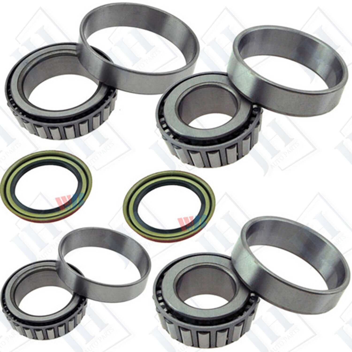 6Pcs Front Wheel Bearing & Race Set & Seal Kits Assembly For Ford F-150 US STOCK
