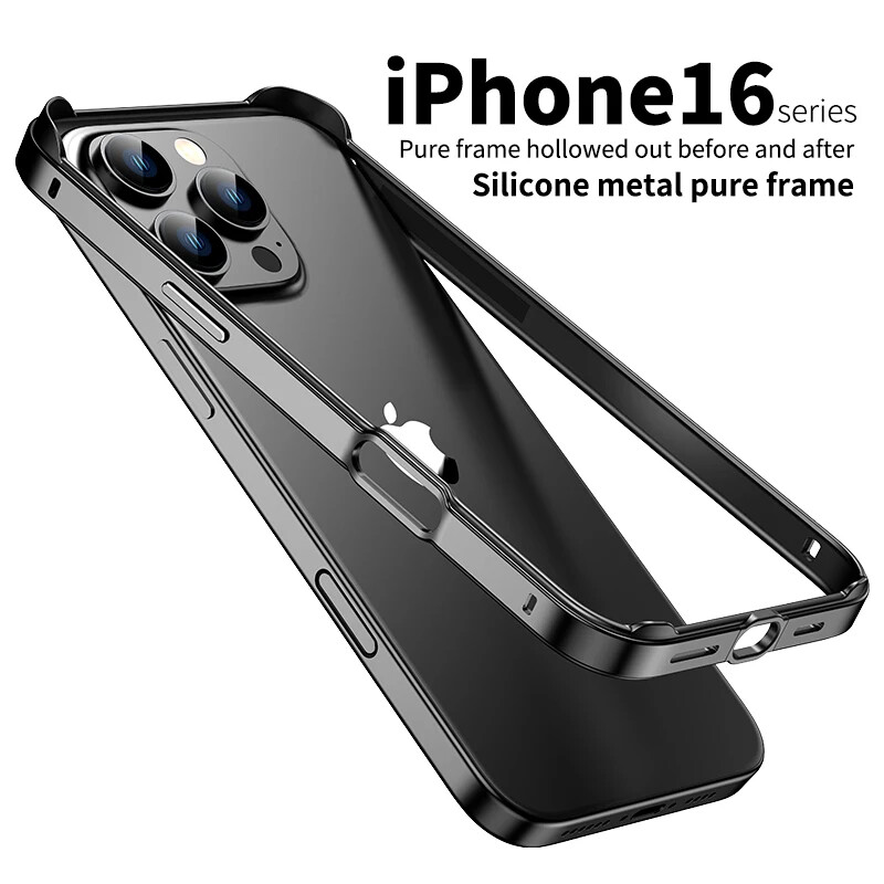 arc iPhone16promax シルバー メタル バンパーフレーム iPhone16Pro