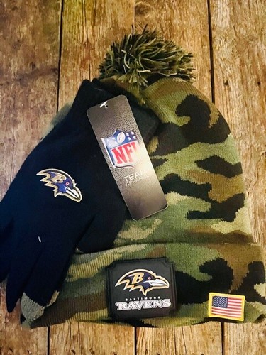 NFL Baltimore Ravens Camo Pom Beanie 