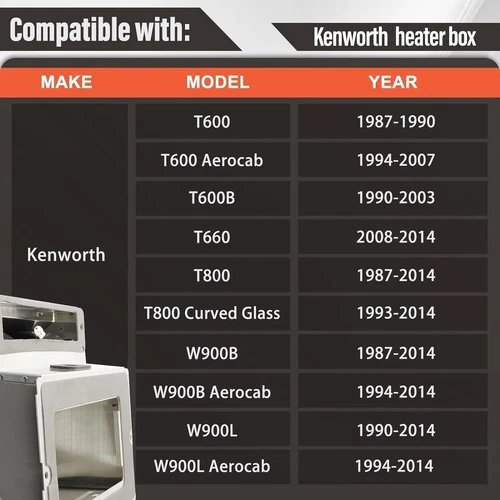 Heater Box Assembly Kit Stainless For KenworthT600 T800/W900/W900B/W900900L - Bild 3 von 8