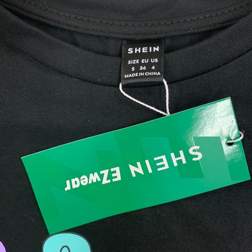 Good Vibes Only Shein Womens Black Crew Neck Short Sleeve Pullover T-Shirt Sz S - Picture 10 of 12