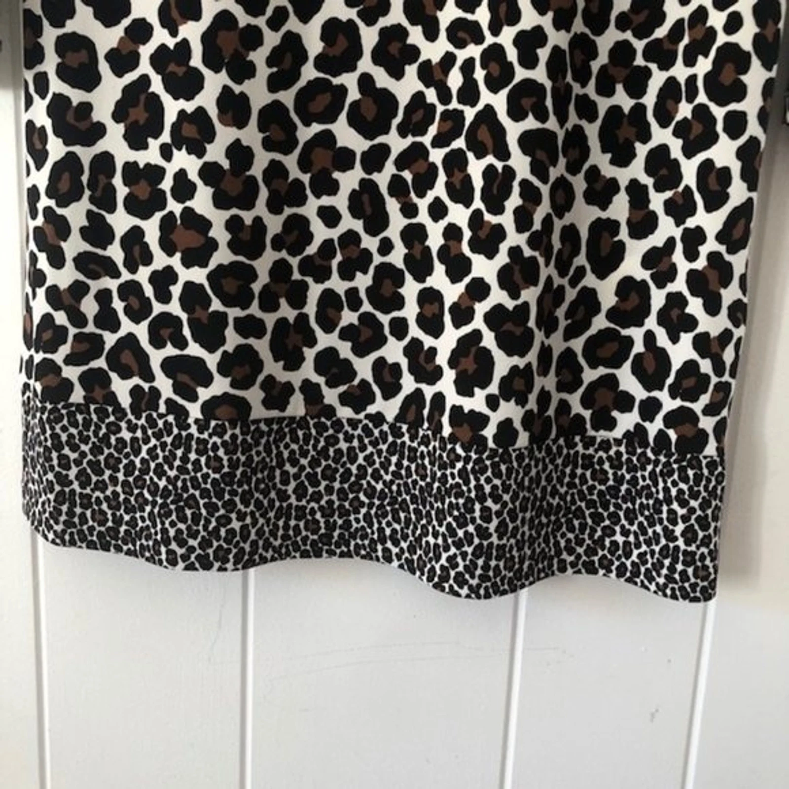 Abito donna Michael Kors petite savana gatto manica lunga stampa animalier piccolo