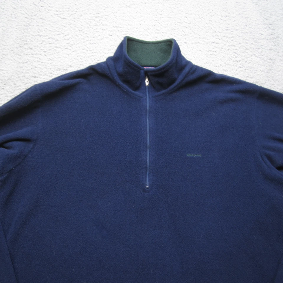 Patagonia Capilene 1/4 Zip Mens L Green Fleece Hiking Outdoor Performance - Image 4 of 4