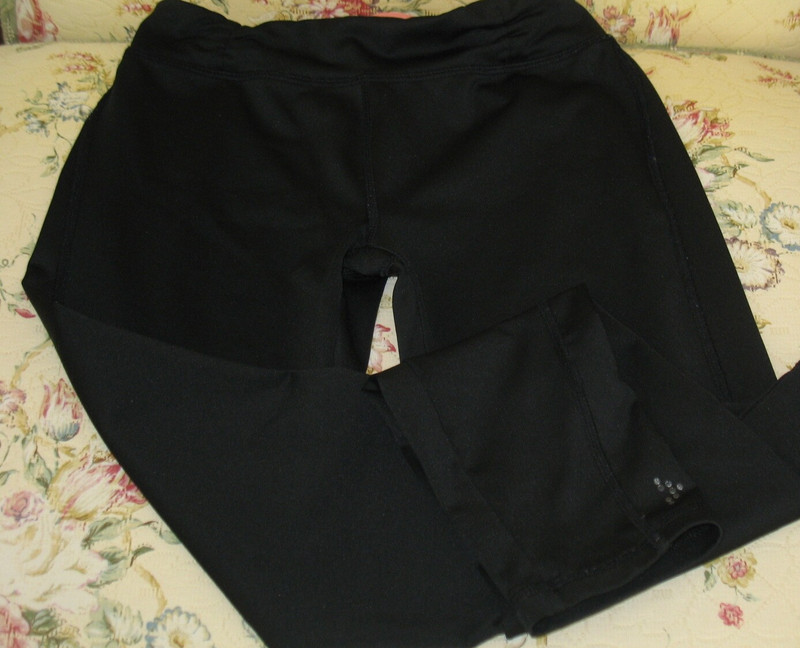 Gymgo Girls Black Active Pants Large 10-12 Polyester Spandex PULL ON - YOGA