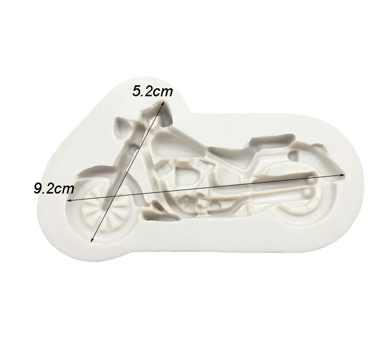 Silikon Ausstechform Backform Fondant Marzipan Tortendeko Form Motorrad Bike - Bild 4 von 4
