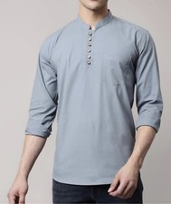 Kurta Indian Men's Shirt Longsleeve  Medium Brand New