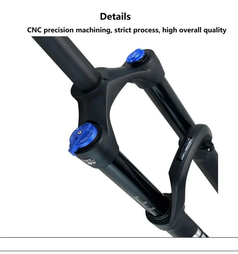 Thru Axle 15x110MM 26 27.5 29Inch 140mm Travel MTB Bicycle Air Suspension Fork - Image 2 of 4