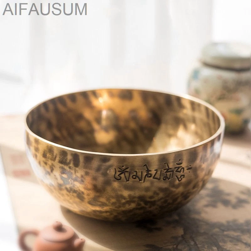 14cm-30cm Nepal hand-hammer Singing Bowl Yoga Sound Healing Buddha Sound Bowl - Image 2 of 4