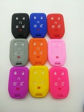 Silicone Fob Remote Key Cover For 2015-2020 Chevy Tahoe Suburban Gmc Yukon Xl