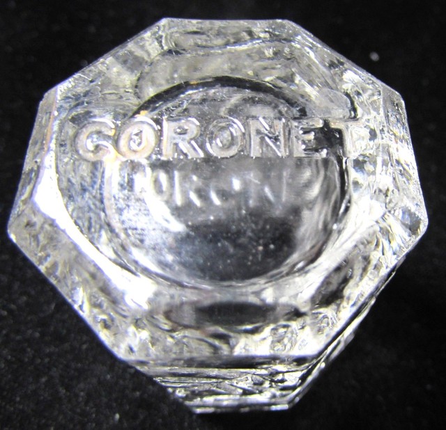 Vintage Clear Pressed Glass Toothpick Holder Grapes Leaves