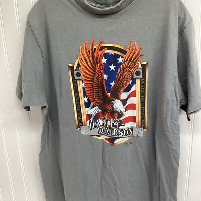 1991 Harley Davidson 3d Emblem Single Stitch Crazy Bobs Daytona Bike Week *G