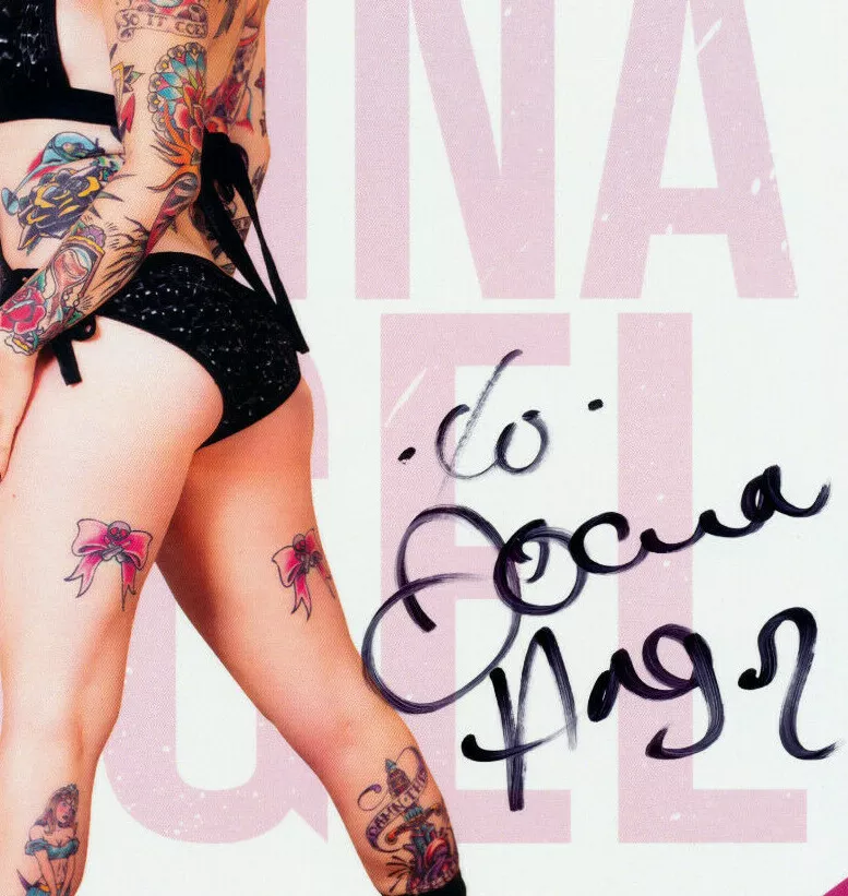 777px x 821px - Porn Star JOANNA ANGEL Signed Sexy Black Lingerie Nice Butt Tattoos Promo  Photo | eBay