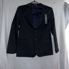 Tommy Hilfiger Boys THFlex 12 Suit Coat Jacket Only Navy Msrp 150