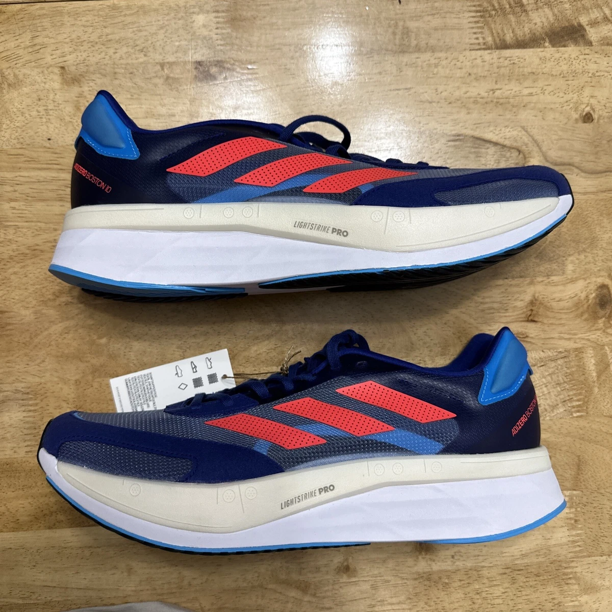 Adidas Adizero Boston 10 M Indigo Blue Turbo for sale | eBay