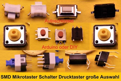 Miniatur Taster Drucktaster SMD Mikroschalter Autoschlüssel DIY Arduino Projekt