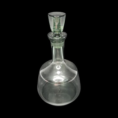 Vintage Karaffe Orrefors Sven geschliffenes Glas Palmqvist Rhapsodie Rauchglas