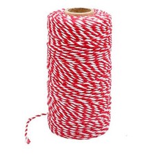 328 Feet Red White Gift Twine String Twine Cotton Bakers Twine Crafts Durable