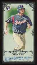 2010 Topps Allen & Ginter Mini Black Border Craig Gentry RC #222