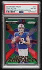2018 Panini Prizm Instant Impact Green Prizm Josh Allen #II-5 PSA 8 Rookie RC