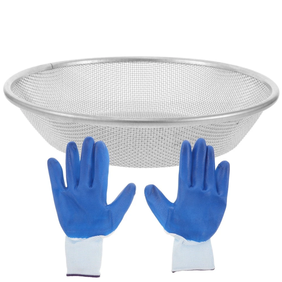 Steingarten-Sieb, Bodensieb, 30 cm, runde Garten-Erde-Siebpfanne, Sandsieb-Set - Bild 3 von 4