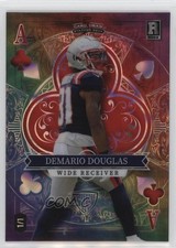 2023 5 Card Draw Stacked Deck Ace of Clubs 1/1 Demario Douglas Rookie RC 0rd2. rookie card picture