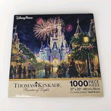 Disney Parks Thomas Kinkade Painter Of Light 1000-Pc Puzzle Castle Main Street