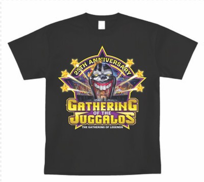 Insane Clown Posse Gathering Of The JUGGALOS  25yr Anniversary  T shirt New S-5X