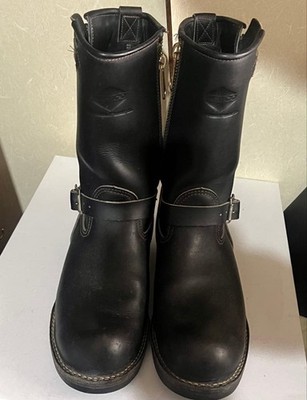 Wesco Boss Custom Black Mens Style Work Boots US Size 10.5 Rare