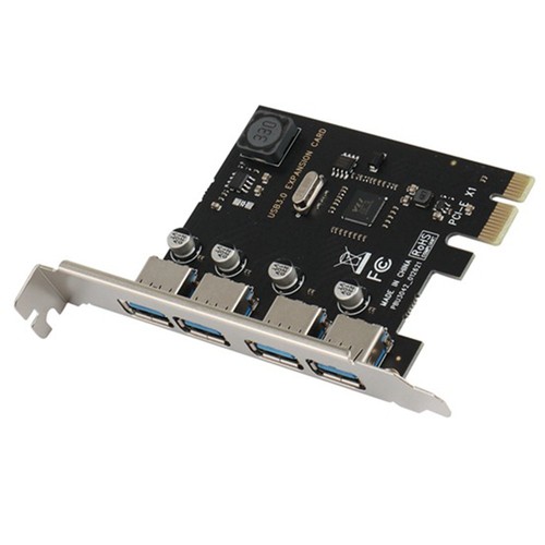 4 Port USB 3.0 PCI-E Erweiterungs Karte PCI Express PCIe USB 3.0 HUB Adapt5824 - Photo 3/7
