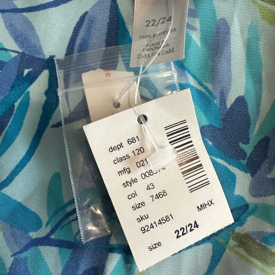 Juego de pijama sin mangas corto satinado cacique azul 22/24 Foto 3 de 4