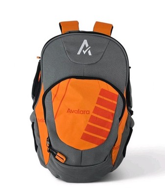 Avalara Promotional Backpack Padded Orange Gray Black Day Pack Laptop Bag Travel