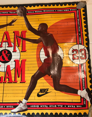 VTG MICHAEL JORDAN Original 1990 Nike Poster 