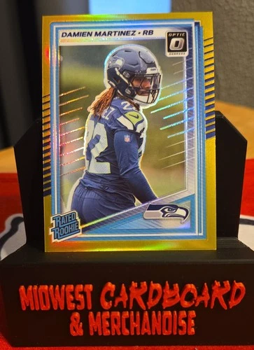 2025 Panini Donruss Optic - Rated Rookie Damien Martinez #298 Gold Prizm #10/10