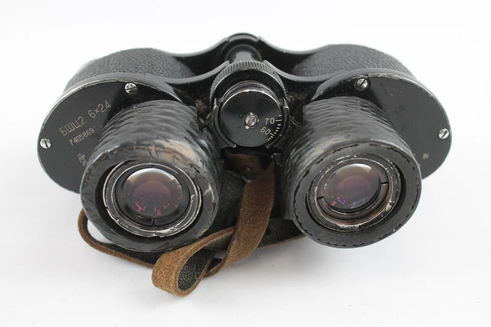 Vintage 6wu2 6x24 Made in USSR Fernglas mechanisch funktionstüchtig - Bild 3 von 4