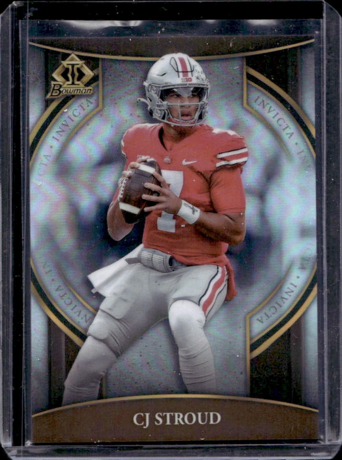 2022 Bowman Chrome U CJ Stroud Invicta #BI-2 Buckeyes