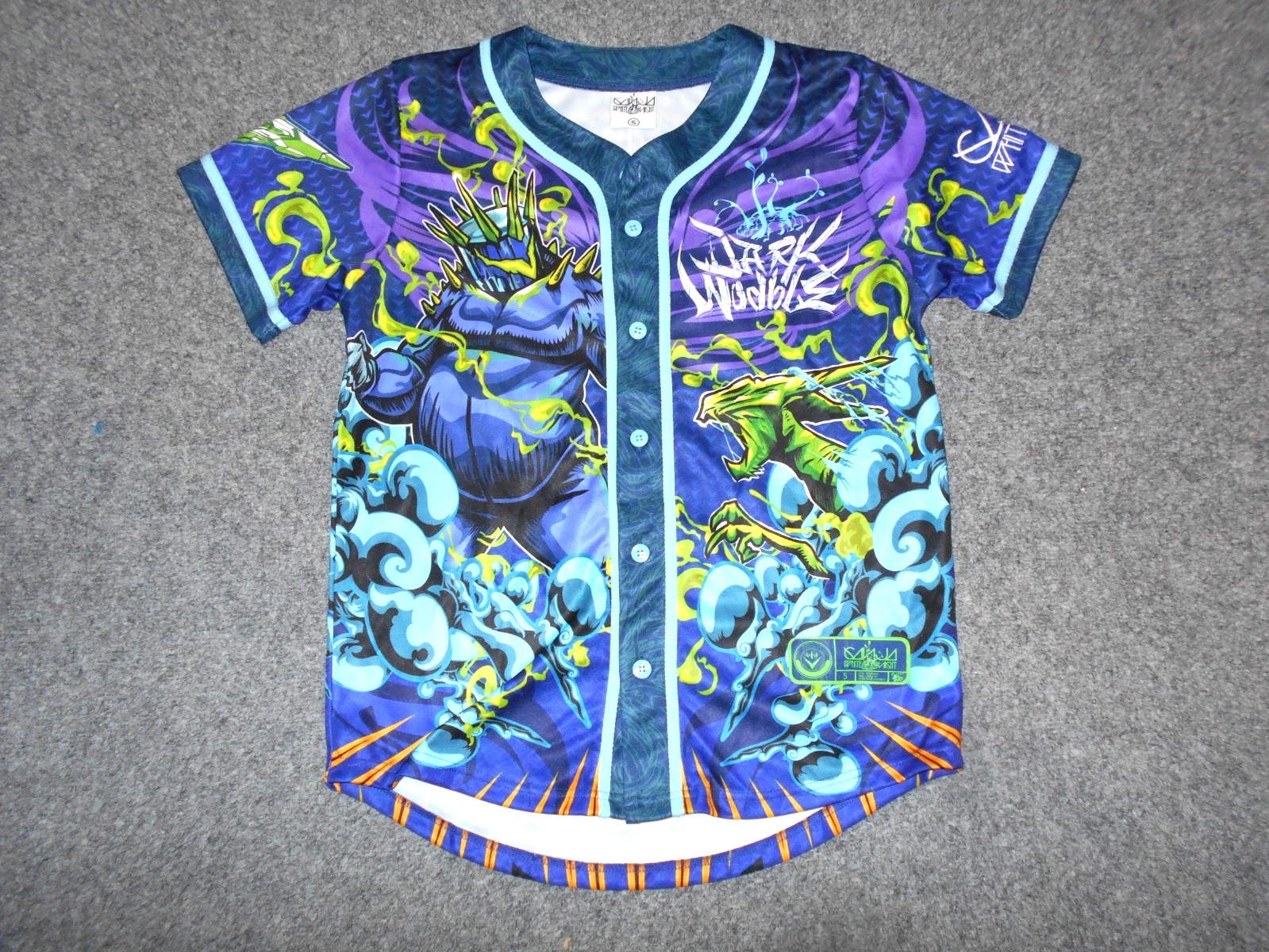 Dark Wobble Vs Mr Wobble Baseball Jersey