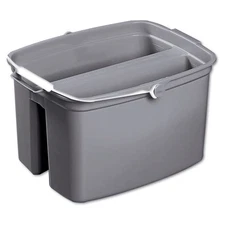 Rubbermaid Commercial 2617GRA 17 qt. Plastic Double Utility Pail - Gray New