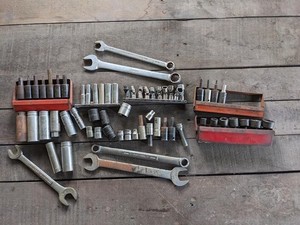 Snap on, Matco, MAC, etc. mixed lot of various swivel/sockets and sizes-Trays