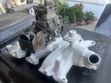 55-62 Ford 272 293 312 Y Block 4bbl Intake Manifold Ecz-9425-a With Carburetor