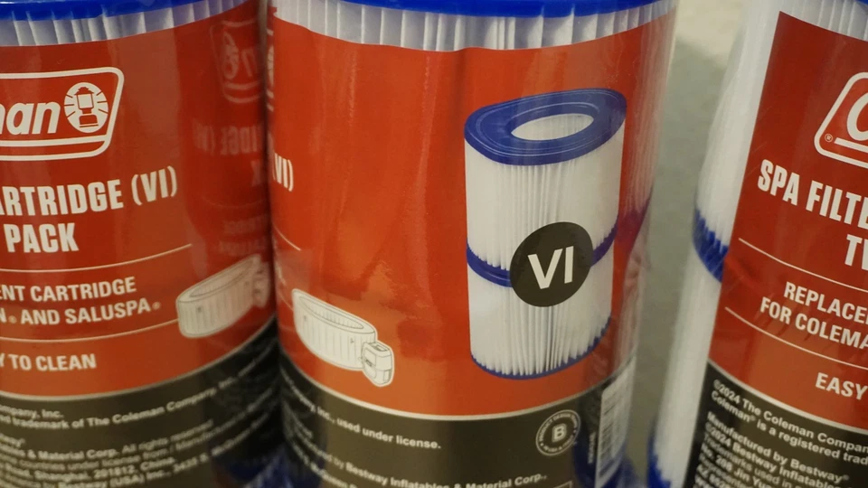 12x Coleman Type VI SaluSpa Spa Filter Pump Replacement Cartridge - 6 Twin Packs - Image 3 of 3